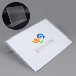 PVC 투명 쇼케이스 A4 가로형 홍보 테이블 안내 꽂이