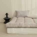 홈즈 반반 토퍼 두꺼운 매트리스 아이스그레이