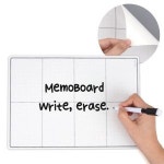 탈부착 A4 메모보드 8칸형 냉장고 타일 유리창