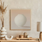 라이크디즈 라이크디즈 다복 달항아리 그림 풍수 돈들어오는 인테리어 액자 개업 집들이