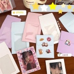 마카롱 포토카드 투명창 종이봉투