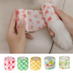 일회용 붕대 통기성 강아지 신발 돌돌이테이프 꽃