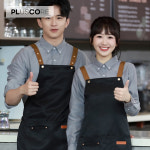 심플 방수 캔버스 카페 공방 앞치마