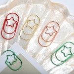 유니크 별 대형 클립 사무용 문구 책갈피 종이클립