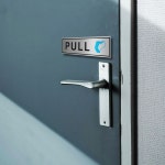 출입문 스틸 판넬 스티커 PULL PUSH