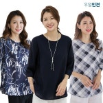 우일인견 인견 아이템 여성 여름 셔링 블라우스