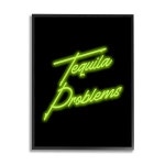 Stupell Industries Tequila Problems 네온 프레임 지클레이 아트 by House of Lulu