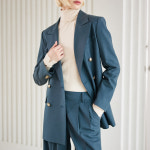 더핸드메이드 가 75000원 55 88 울 블렌디드 시그니처 버튼 포인트 자켓