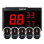 이지콜 호출벨 수신기 세트 번호표제공 올블랙색상 1-1 수신기 호출벨 3개 올블랙 1개 EY-2001