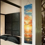 꾸밈 ni610-멀티아크릴액자 밝은태양이떠오르는날 4단소형