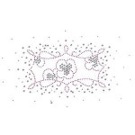 의류리폼 핫픽스 모티브 flower-003