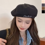 여성 레터링 베레모 1P 데일리 캐주얼 화가 모자