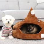 강아지 똥하우스 작은똥 1P 고양이 동굴집 숨숨집