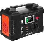 200W 휴대용 발전소 플래시피쉬 40800mAh 태양광 발전기 110V AC 콘센트 DC 포트 2개 USB 3개 CPAP 실