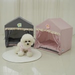 강아지 꽃집 하우스 1P 반려견 텐트 동글집 숨숨집