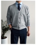 맨즈북 봄 캐시미어 남자 정장 가디건 워셔블 와이셔츠코디