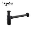 올드 스타일 솔리드 황동 벽 사이펀 병 트랩 분지 팝업 폐기물