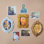 유화 예술 스티커 A