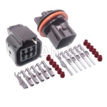 1 세트 6 웨이 자동 방수 커넥터 기아 MG 643866-5 자동차 전조등 배선 케이블 소켓 MG643866-5