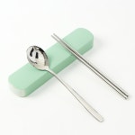 메이트 슬라이드 수저 도시락 수저통 휴대용