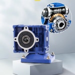 DC 웜 기어 감속기 모터 RV30 기어모터 셀프 싱글 락 샤프트 회전 CW CCW 200W 12V 24V