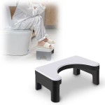 욕실 화장실 쾌변 양변기 발판 받침대 어린이 디딤대 논슬립 블랙화이트