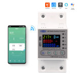 TOMZN 63A 80A WIFI 스마트 에너지 미터 Kwh 미터링 회로 차단기 타이머 전압 전류 누설 보호 기능