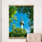 꾸밈 pr960-우드스크롤 90Cm m-여름날남산타워풍경 X120C