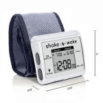 TechTools 진동 알람 시계 - Shake N Wake 무소음 손목 밴드 이중 알람이 업그레이드 버전