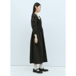 GANNI 해외배송 가니 스목 미디원피스 099
