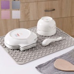 주방 싱크대 배수 매트 실리콘 물빠짐 단열 보호대 식기 건조대 트레이 건조용 바닥