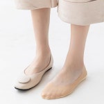 안벗겨지는 여성용 베이직 실리콘 덧신 페이크삭스