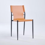 고급스런 모던 탄탄 다리 가죽 허리 받침 의자 식탁 커피숍