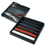 전문가용 압축 목탄 드로잉 데생 크로키 소묘 콘테 6색 세트