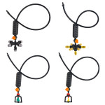 미스트 웨이 조정 가능한 황동 플라스틱 스프링클러 정원 온실 관개를위한 냉각 노즐