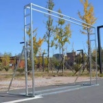 프레임 대형현수막 전시부스 전시 현수막 4mx4m 실외 거치대 포토월 높이 3m 폭 3m