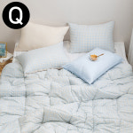 해피니 쿠키체크 소프트마이크로 차렵이불 패드세트 퀸 Q 이불 패드