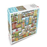 학산문화사 하비스 직소퍼즐 500피스 세계지도 캣츠타운