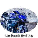 야마하 YZF R7 용 오토바이 액세서리 윙렛 공기역학 사이드 윙 ABS 핀 스포일러 YZF-R7