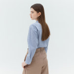 마인드브릿지 스트라이프 오버핏 셔츠 MYWS3220