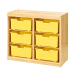 원목 유치원 바구니장 6인용 HYII2J0K 56 H33-2