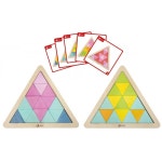 어린이집 놀이교구 삼각퍼즐 원목블록 문센 아이큐 감성자극 두뇌 성탄 EQ