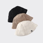 링클 주름 벙거지 모자 심플 데일리 버킷햇