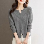 스윗트리 라운드넥 봄 니트 티셔츠 j0637