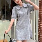 여성 미니원피스 반팔원피스 카라 A라인 호텔 호캉스 하객룩