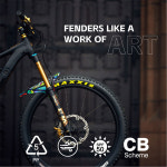 자전거 흙받이 물받이 머드 가드 펜더 전면 후방 범용 MTB 도로 날개 선박용 재료 라이딩 액세서리