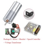 DC 12V 24V 감속 기어 모터 대형 토크 고전력 JGA25-370 12RPM-1360RPM