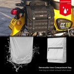 Rhinowalk 오토바이 사이드 백 방수 퀵릴리즈 모터 새들백 내부 지지대 보드 테일 랙 수하물 보관 13L