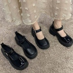 여성 데일리 메리제인 통굽 버클 로퍼