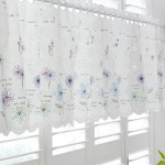 다하임 수국 프랑스자수 바란스 주방커튼 K51 600x28 커튼봉